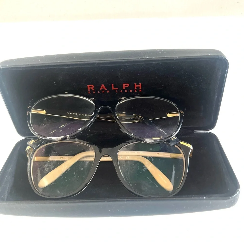Marc Jacob’s and Ralph Lauren frames, set of two Stylish Black and Gold frames.